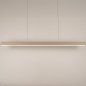Foto 75224-7: Flexibel in hoogte verstelbare led hanglamp in het beige met up-and-down verlichting.