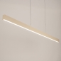 Foto 75226-5: Flexible, höhenverstellbare LED-Pendelleuchte in Beige mit Up-and-Down-Beleuchtung.
