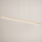 Foto 75226-9: Flexible, höhenverstellbare LED-Pendelleuchte in Beige mit Up-and-Down-Beleuchtung.