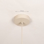 Foto 75229-1: Losse pendel lamp met beige plafondplaat en beige strijkijzersnoer E27