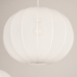 Foto 75232-12: Hanglamp in japandi stijl met drie lampionnen van witte stof