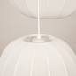 Foto 75232-16: Hanglamp in japandi stijl met drie lampionnen van witte stof