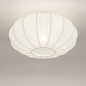 Foto 75233-2: Lampion plafondlamp van stof in het wit E27