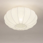 Foto 75233-5 niet_in_feed: Lampion plafondlamp van stof in het wit E27