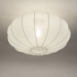 Foto 75234-3 niet_in_feed: Extra grote lampion plafondlamp van stof in het wit E27