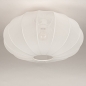 Foto 75234-5 niet_in_feed: Extra grote lampion plafondlamp van stof in het wit E27