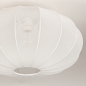Foto 75234-6 sfeerfoto_uit: Extra grote lampion plafondlamp van stof in het wit E27