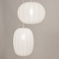 Foto 75235-5 niet_in_feed: Dubbele hanglamp in japandi stijl met twee lampionnen van witte stof