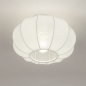Foto 75236-5 niet_in_feed: Lampion plafondlamp rond van stof in het wit E27