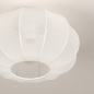 Foto 75236-6 niet_in_feed: Lampion plafondlamp rond van stof in het wit E27