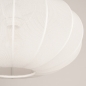 Foto 75237-10: Weiße Lampion-Hängelampe aus Stoff, E27