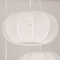 Foto 75239-12 niet_in_feed: Hanglamp in japandi stijl met drie lampionnen van witte stof