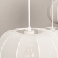 Foto 75240-21 niet_in_feed: Witte hanglamp met drie lampion kappen in verschillende vormen E27