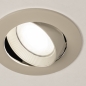 Foto 75243-9: Runder Einbaustrahler in Beige mit GU10 Fassung