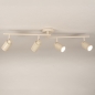 Foto 75244-11 niet_in_feed: Beige spotrail met vier verstelbare GU10 spots voor elke ruimte, ook de badkamer (IP44)