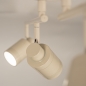 Foto 75244-14 niet_in_feed: Beige spotrail met vier verstelbare GU10 spots voor elke ruimte, ook de badkamer (IP44)