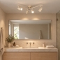 Foto 75244-23: Beige spotrail met vier verstelbare GU10 spots voor elke ruimte, ook de badkamer (IP44)