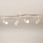 Foto 75244-4 niet_in_feed: Beige spotrail met vier verstelbare GU10 spots voor elke ruimte, ook de badkamer (IP44)