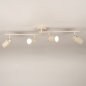 Foto 75244-6 niet_in_feed: Beige spotrail met vier verstelbare GU10 spots voor elke ruimte, ook de badkamer (IP44)