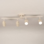 Foto 75244-8 niet_in_feed: Beige spotrail met vier verstelbare GU10 spots voor elke ruimte, ook de badkamer (IP44)