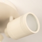 Foto 75245-14 niet_in_feed: Beige plafondspot met ronde plafondplaat en drie beige Gu10 spots 
