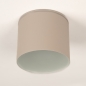Foto 75249-4: Moderne Cilindervormige Plafondlamp in taupe voor binnen en buiten