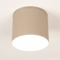 Foto 75249-5: Moderne Cilindervormige Plafondlamp in taupe voor binnen en buiten