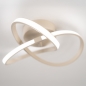 Foto 75253-4: Beige led plafondlamp in krulvorm met drie dim standen