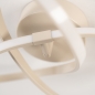 Foto 75253-5: Beige led plafondlamp in krulvorm met drie dim standen