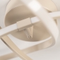Foto 75253-7: Beige led plafondlamp in krulvorm met drie dim standen