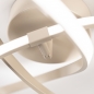 Foto 75253-8: Beige led plafondlamp in krulvorm met drie dim standen