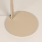 Foto 75255-10: Beige LED Bogenleuchte Japandi Wohnstil mit Dimmer