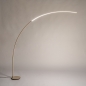Foto 75255-3: Beige LED Bogenleuchte Japandi Wohnstil mit Dimmer