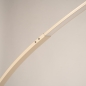 Foto 75255-6: Beige LED Bogenleuchte Japandi Wohnstil mit Dimmer