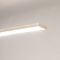 Foto 75255-8: Beige LED Bogenleuchte Japandi Wohnstil mit Dimmer