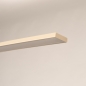Foto 75255-9: Beige LED Bogenleuchte Japandi Wohnstil mit Dimmer