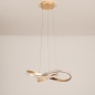 Foto 75256-8 niet_in_feed: Dimbare led hanglamp in goud/messing hotel chique