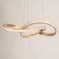 Foto 75256-9 sfeerfoto_uit: Dimbare led hanglamp in goud/messing hotel chique