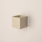 Foto 75258-1: Beige LED Wandleuchte Up and Down quadratisch mit verstellbaren Lichtstrahl IP54