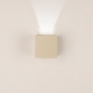 Foto 75258-5: Beige LED Wandleuchte Up and Down quadratisch mit verstellbaren Lichtstrahl IP54