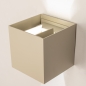 Foto 75258-9: Beige LED Wandleuchte Up and Down quadratisch mit verstellbaren Lichtstrahl IP54