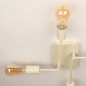 Foto 75268-4 sfeerfoto_uit: Beige kleur plafondlamp met vier fittingen