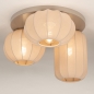 Foto 75271-3: Elegante Japandi plafondlamp met lampion kappen: minimalistische luxe