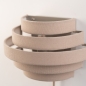Foto 75273-5 niet_in_feed: Halfronde wandlamp van taupe stof - Luxe en sfeervolle verlichting