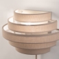 Foto 75273-6 sfeerfoto: Halfronde wandlamp van taupe stof - Luxe en sfeervolle verlichting