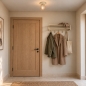 Foto 75275-8: Beige plafondlamp met bol van subtiel rookglas 