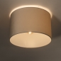 Foto 75276-11: Beige lampenkap van fluweel rond E27
