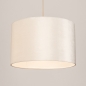 Foto 75276-2: Beige lampenkap van fluweel rond E27