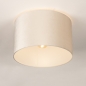 Foto 75276-9: Beige lampenkap van fluweel rond E27