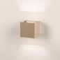 Foto 75279-2: Taupe wandlamp vierkant met verstelbare lichtbundels